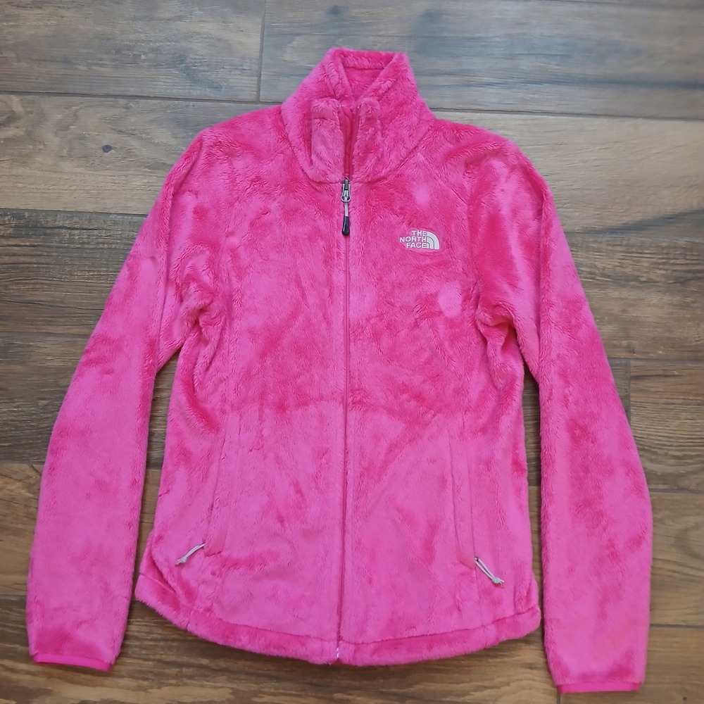 The North Face Osito Fleece Jacket Women Small Pink Full Zip Outdoors Hiking